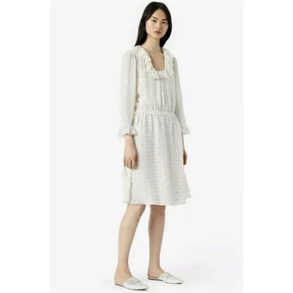 NWT Tory Burch Ivory & Gold Jasmine Dress - Picture 8 of 8